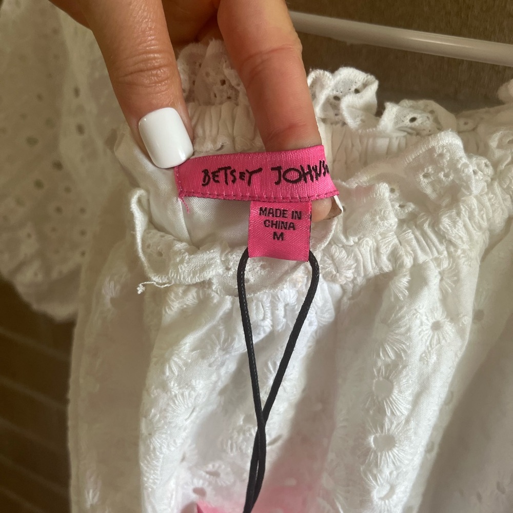 Betsey Johnson White Eyelet Dress - Picture 5 of 5
